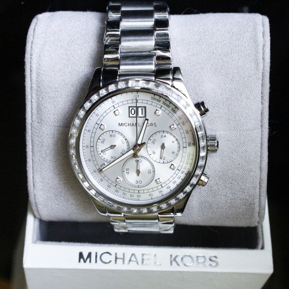 Michael Kors Brinkley Crystal Stainless Watch main image 4